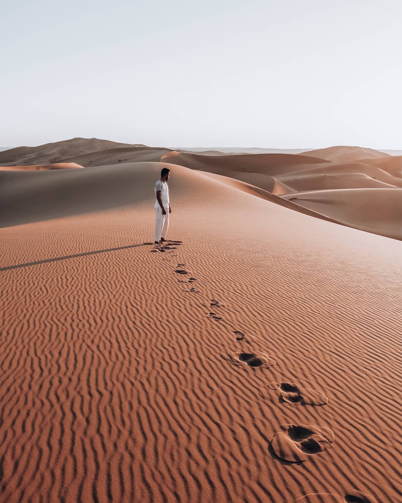 marche dans le désert 
